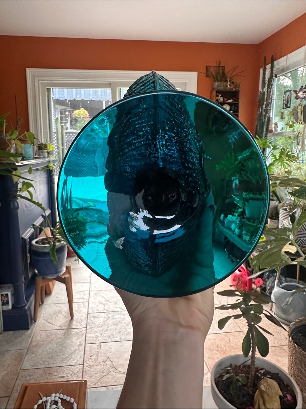 Wayne Husted for Stelvia Blue Glass vase - Picture 6 of 7